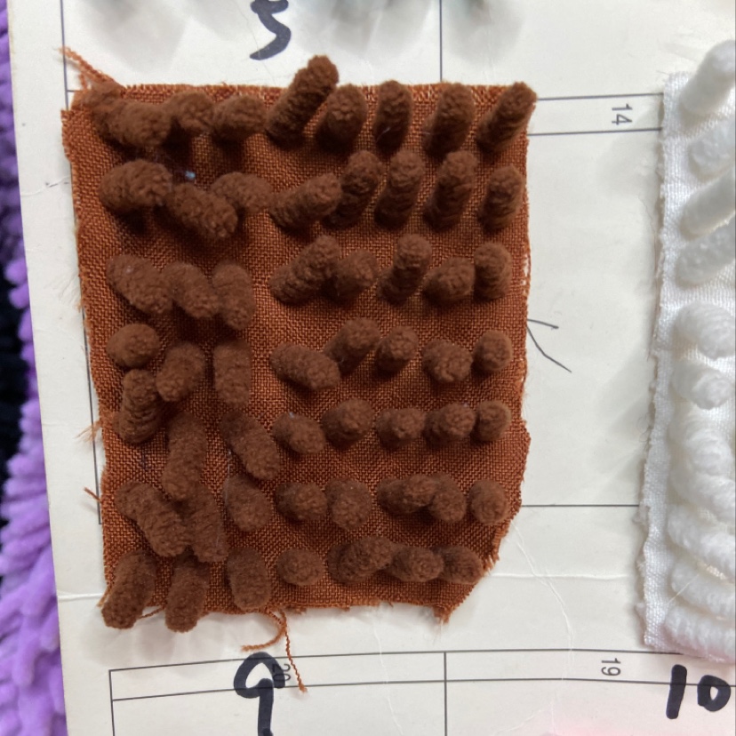 Brown Thick Mop Fabric Doll Throw Pillow Fabric Clothing Ornaments Arts And Crafts Headdress Fabric