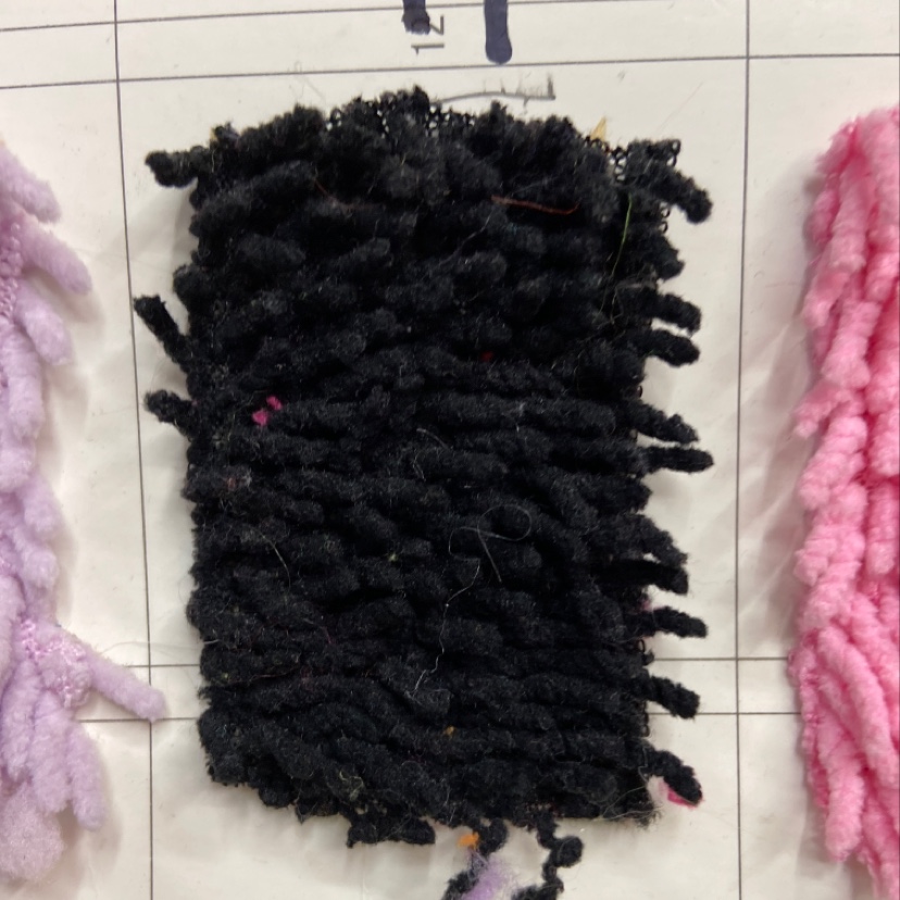 Black Mops Fabric Doll Throw Pillow Fabric Clothing Ornaments Arts And Crafts Headdress Fabric