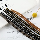 1cm韩国绒多样铆钉绳条DIY辅料厂家直销可以定做皮带饰品辅料