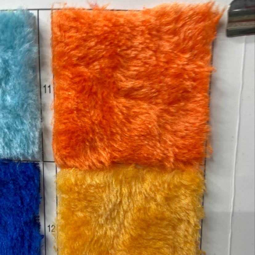 Orange Cut Circle Flannelette Fabric Doll Pillow Fabric Clothing Ornaments Arts And Crafts Headdress Fabric