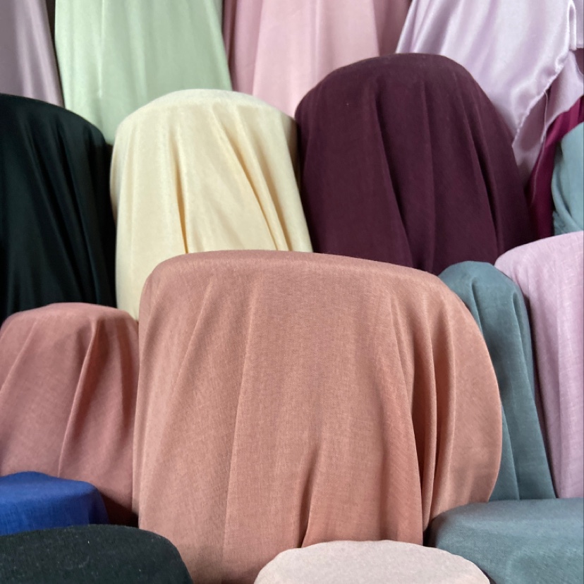 Leather-pink Korean linen fabric for clothing, fabric decorations, handicrafts and headwear