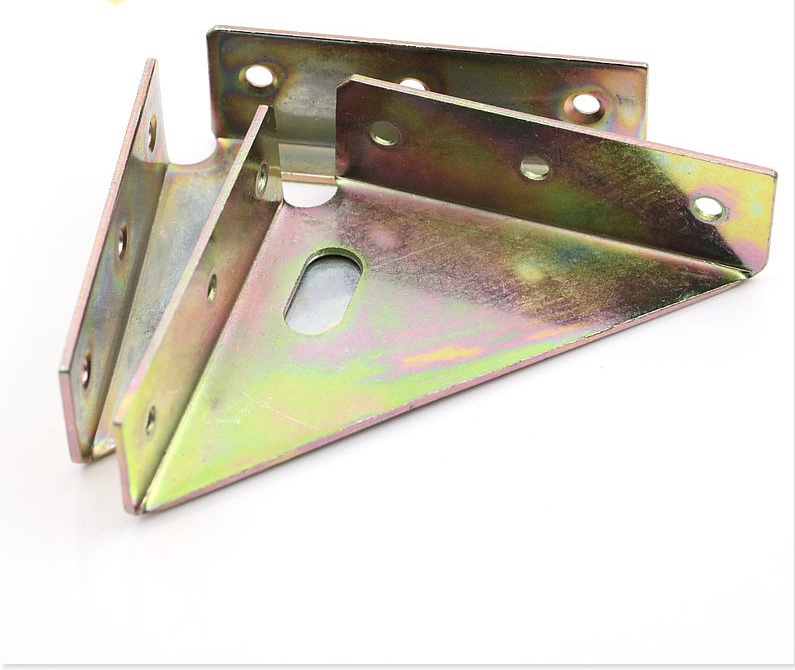 Three-sided fixed iron hanging codes, thickened left and right bed corner braces, hanging corner bed frame accessories, corner code connection parts, furniture hardware undefined