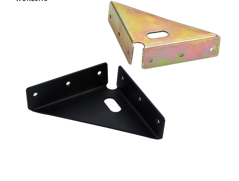 Three-sided fixed iron hanging codes, thickened left and right bed corner braces, hanging corner bed frame accessories, corner code connection parts, furniture hardware Item Picture