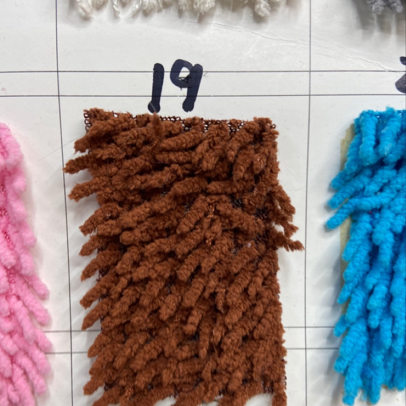 Brown fine mop fabric, doll pillow fabric, clothing accessories, handicrafts, headwear fabric