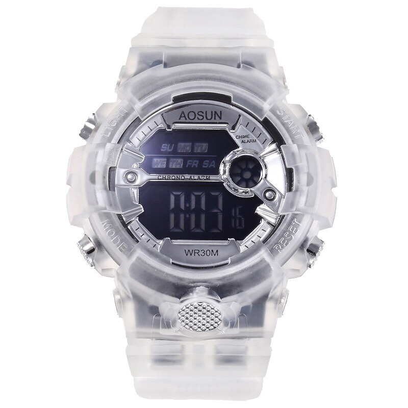 ins Matcha Green transparent multi-functional waterproof electronic watch Unicorn Watch Harajuku style children's electronic watch Application Scenario