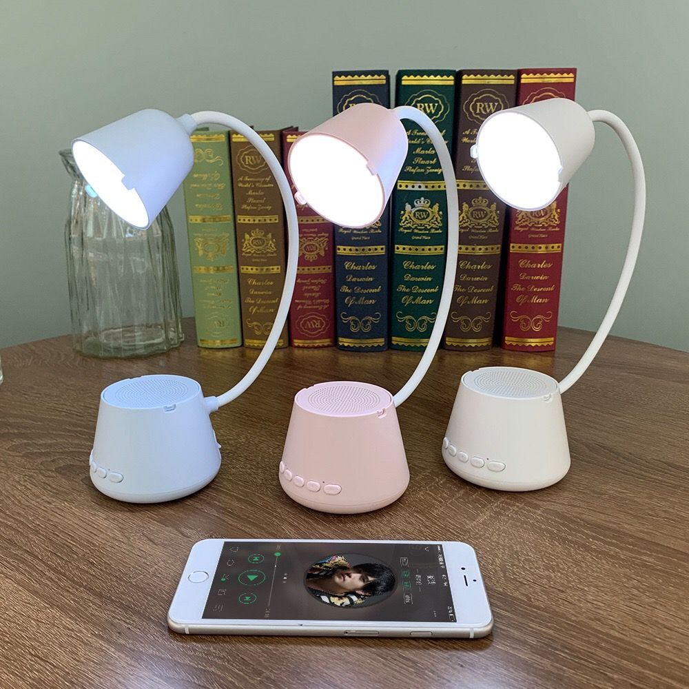 New Macaron-colored multi-functional HY-41 desk lamp Bluetooth audio creative gift thumbnail