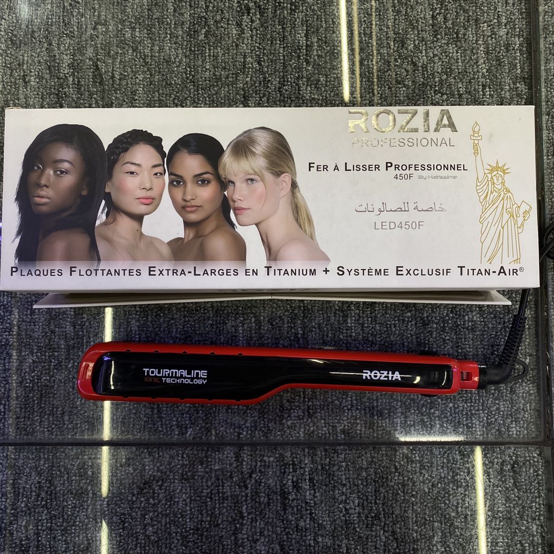 ROZIA hair care products straightening plate LED display adjustable temperature HR709A detail image 1