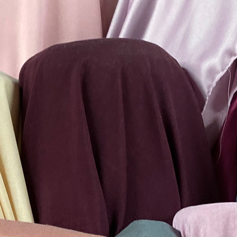 Reddish-brown Korean linen fabric for clothing, fabric decoration, handicrafts and headwear