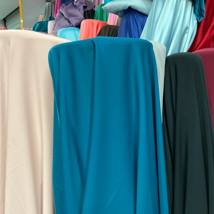 Blue-green honeycomb linen fabric for clothing, fabric decoration, handicrafts and headwear