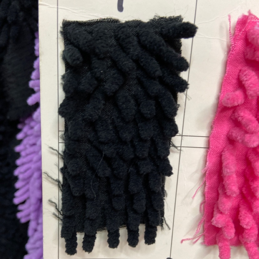 Black Thick Mop Fabric Doll Throw Pillow Fabric Clothing Ornaments Arts And Crafts Headdress Fabric