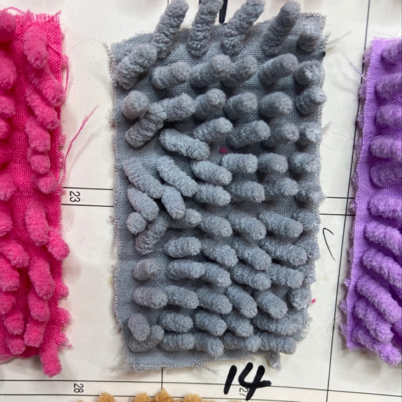 Grey Thick Mop Fabric Doll Throw Pillow Fabric Clothing Ornaments Arts And Crafts Headdress Fabric