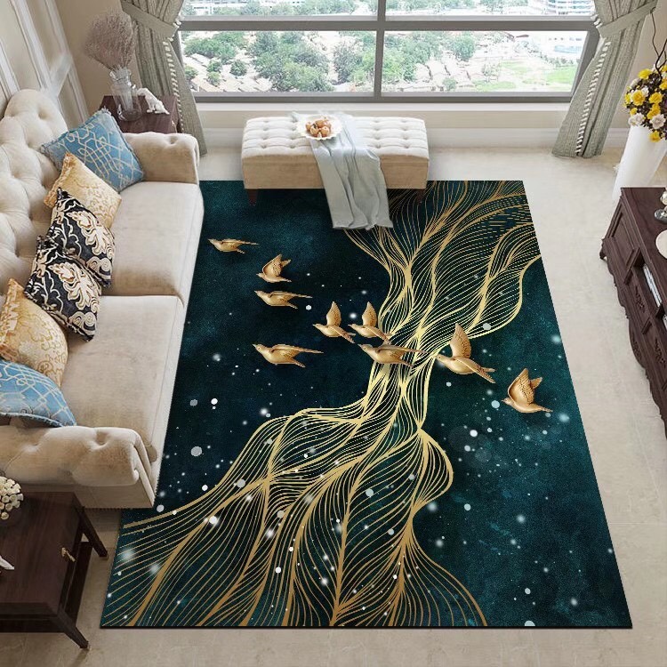 New Chinese style home decoration carpet hd printed carpet living room tea table carpet thumbnail