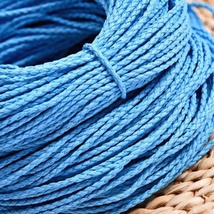 0.3cm外贸热销新款多色PU四股皮绳 编织皮绳可定制颜色 厂家加工定制