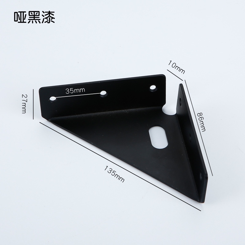 Three-sided fixed iron hanging codes, thickened left and right bed corner braces, hanging corner bed frame accessories, corner code connection parts, furniture hardware Specification image