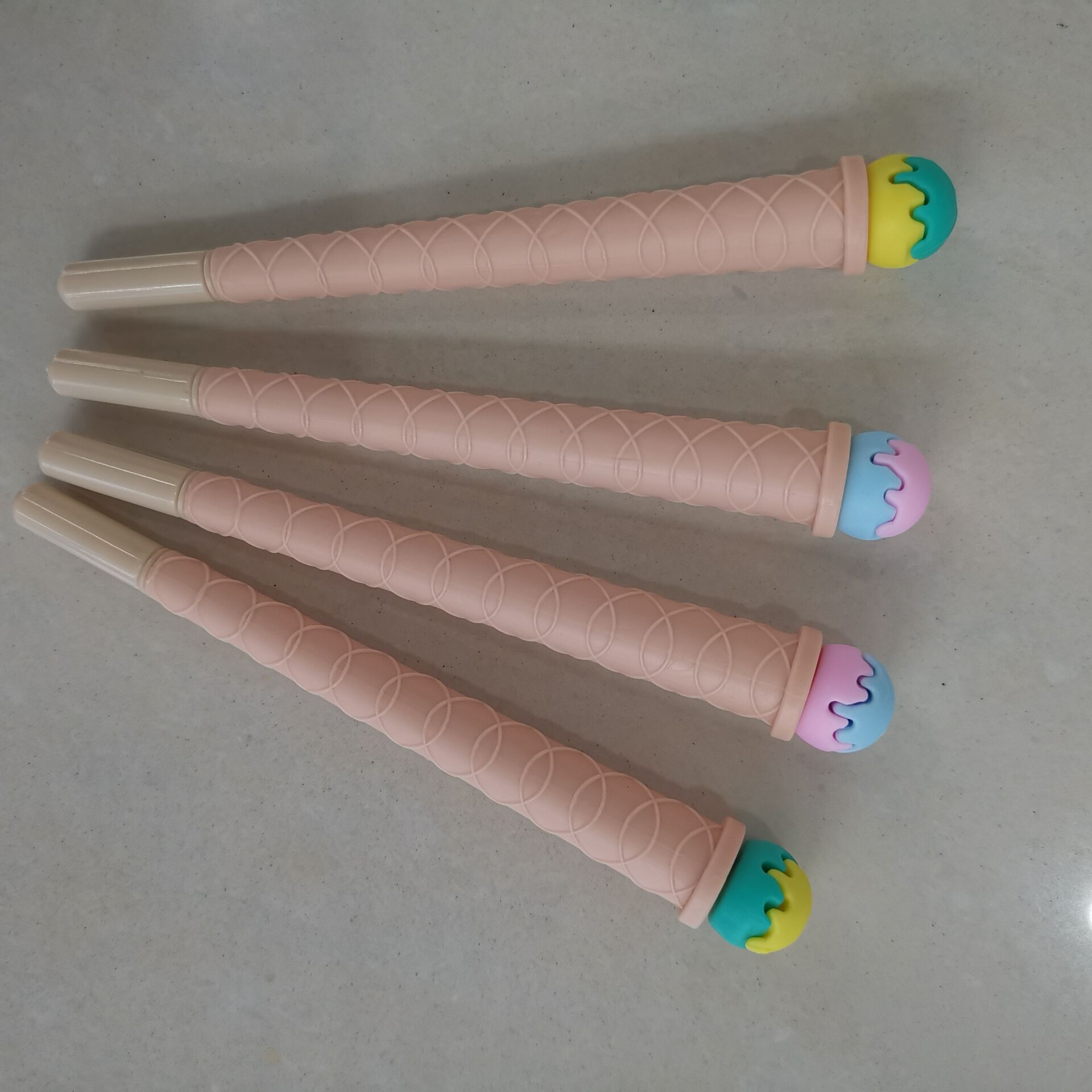 Ice cream shape soft glue neutral pen