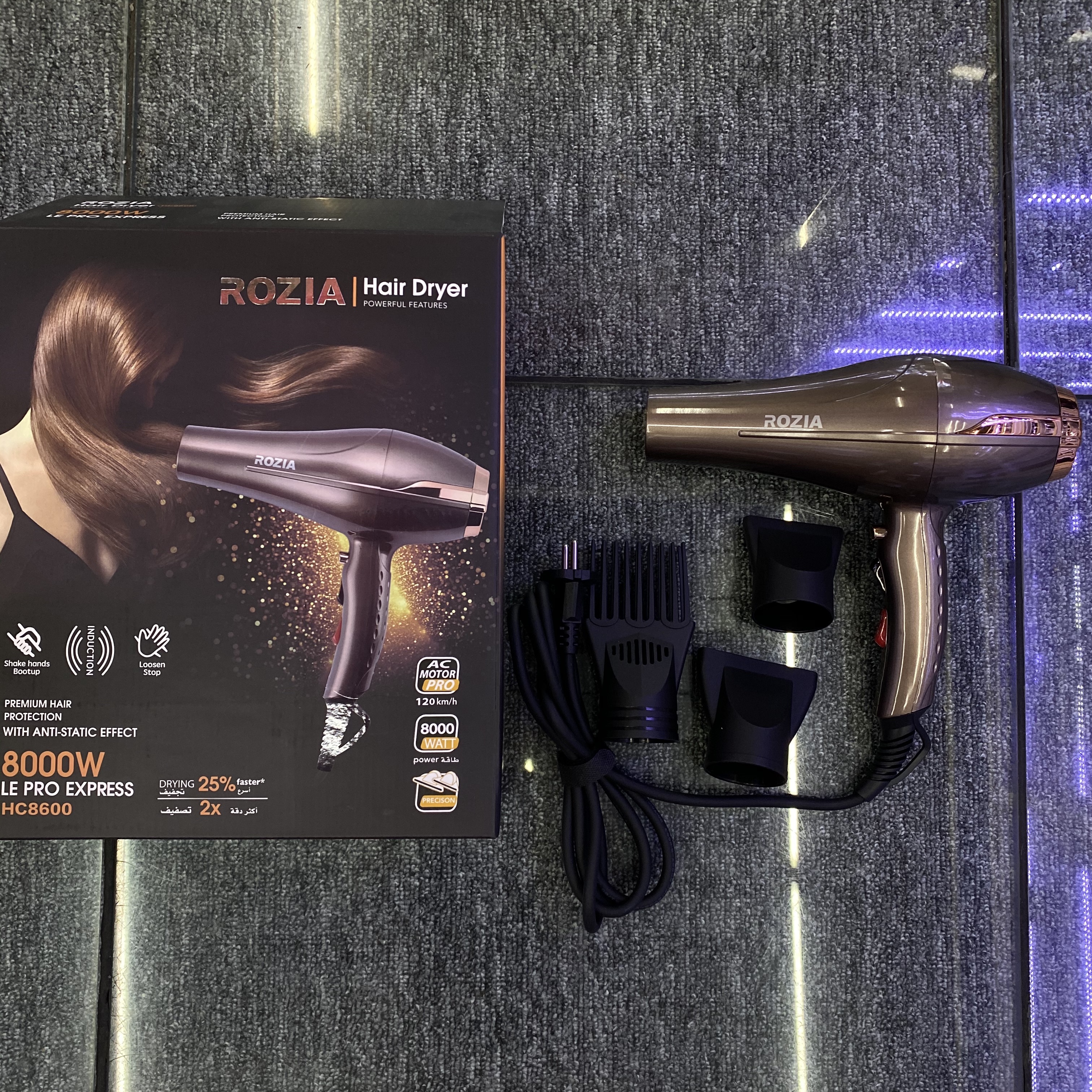 Rozia HC8600 Smart Touch Hair Dryer for Hair salons details Picture