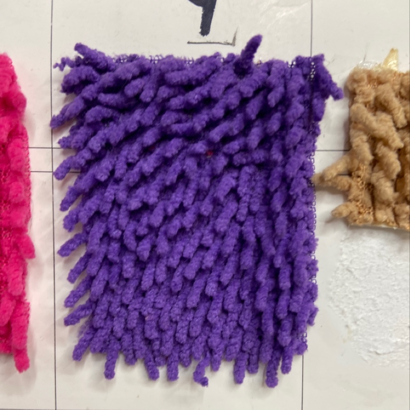 Purple fine mop fabric, doll pillow fabric, clothing decoration, handicrafts, headwear fabric