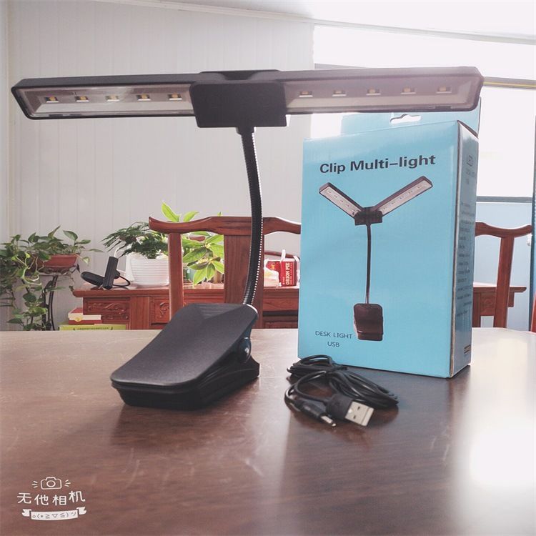 Rechargeable multifunctional folder book lamp Music 10 lamp 18LED folder lamp camping lamp folding piano lamp