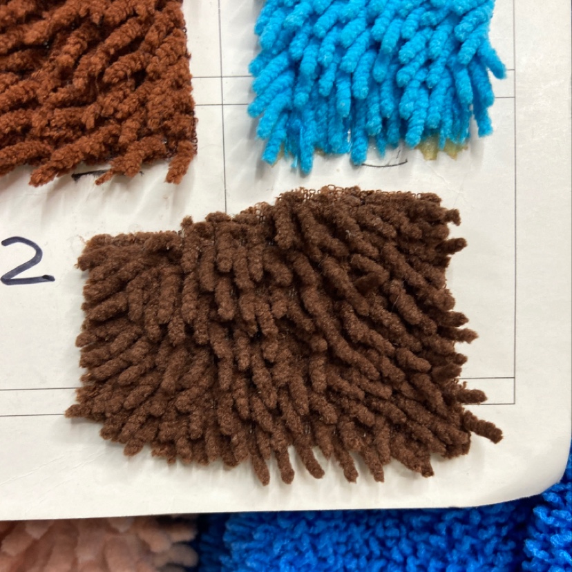 Brown fine mop fabric, doll pillow fabric, clothing accessories, handicrafts, headwear fabric