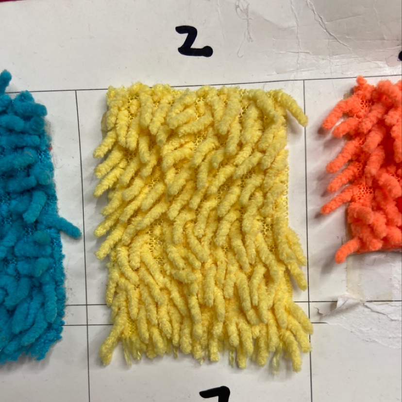 Yellow fine mop fabric, doll pillow fabric, clothing accessories, handicrafts, headwear fabric