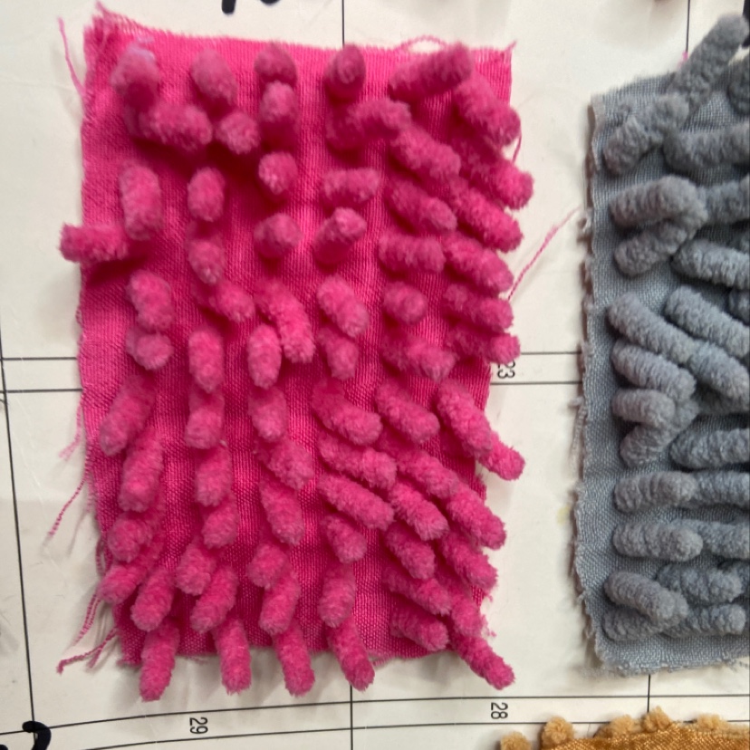 Rose Pink Thick Mop Fabric Doll Throw Pillow Fabric Clothing Ornaments Arts And Crafts Headdress Fabric