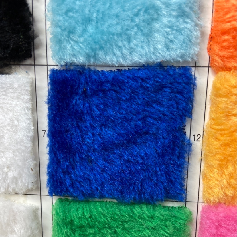 深蓝色割圈绒布料玩偶抱枕面料服装装饰品工艺品头饰面料