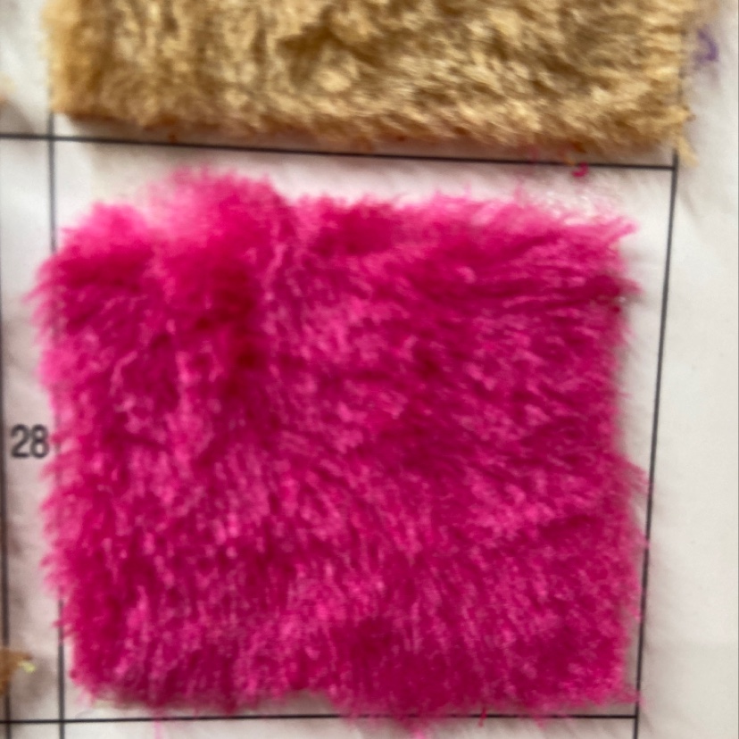 玫粉色割圈绒布料玩偶抱枕面料服装装饰品工艺品头饰面料