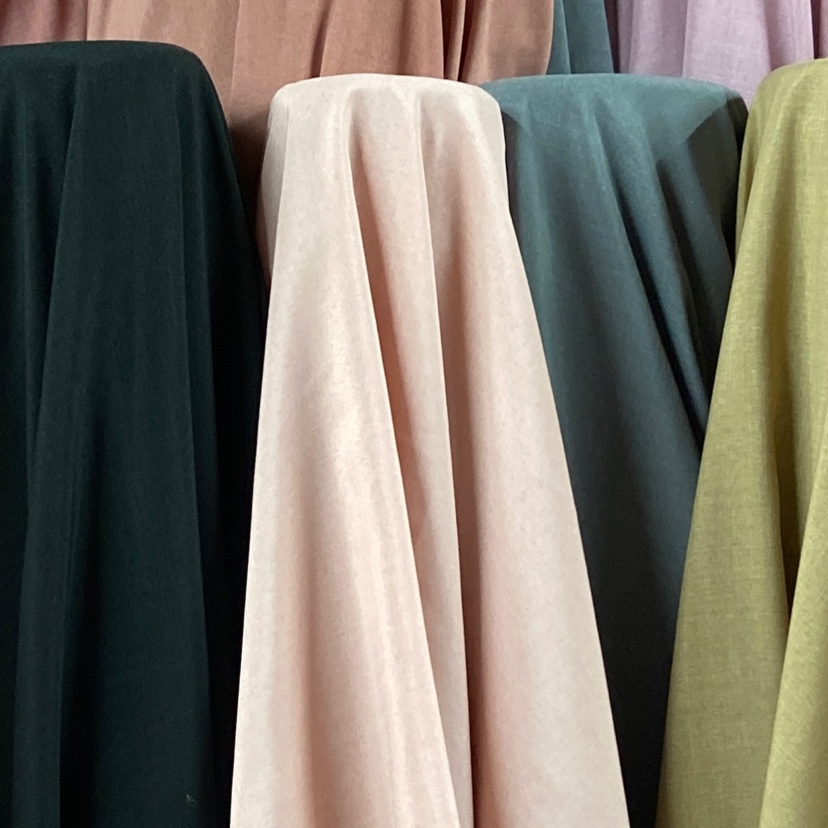 浅粉色韩麻布料服装布料装饰品工艺品头饰面料