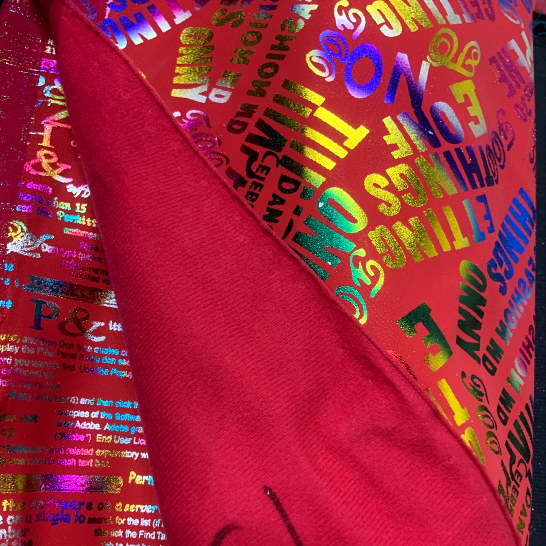 pu鞋用羊巴烫金产品图