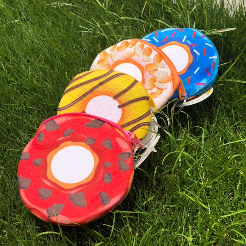 甜圈圈少女零钱包创意儿童卡通玩具收纳包详情图1