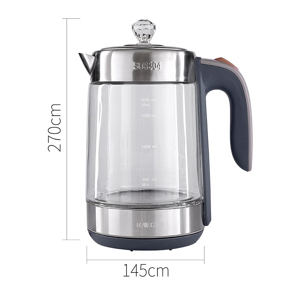 European standard high-power stainless steel anti-dry-burning electric kettle, rapid heating kettle R.7821 detail image 8