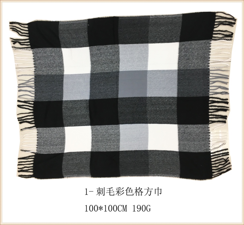 Quill yarn-dyed 100*100 square towel full figure