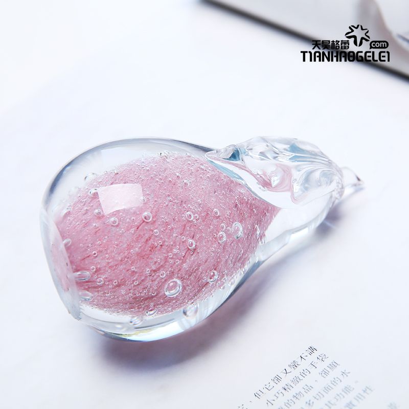 Glass craft fruit ornaments details Picture