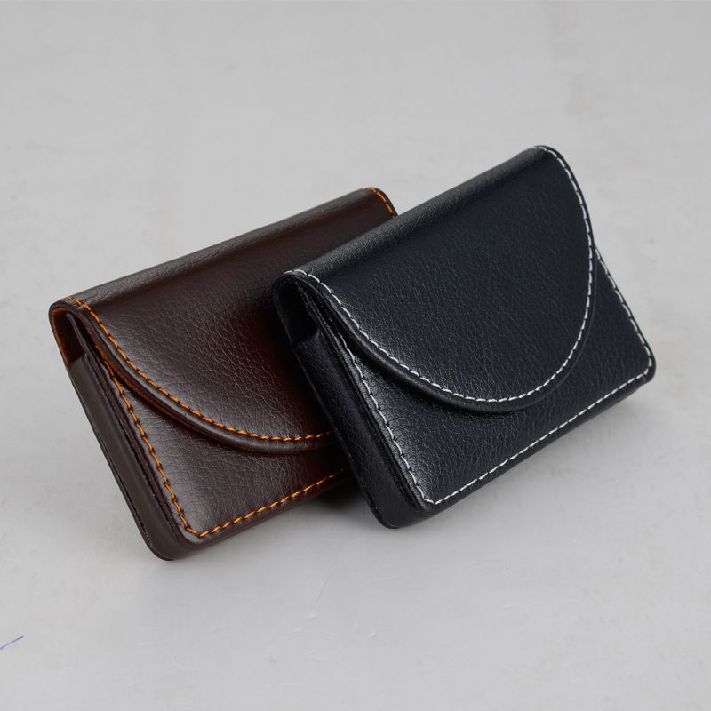Wholesale Card Holder Men's And Women's Business Creative Business Card Case Semi-Circular Magnetic Business Card Bag Gift Can Be Customized Logo Specification drawing