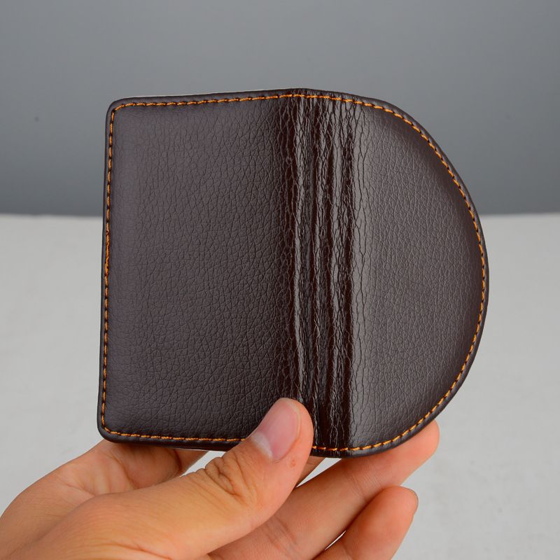 Wholesale Card Holder Men's And Women's Business Creative Business Card Case Semi-Circular Magnetic Business Card Bag Gift Can Be Customized Logo Application Scenario