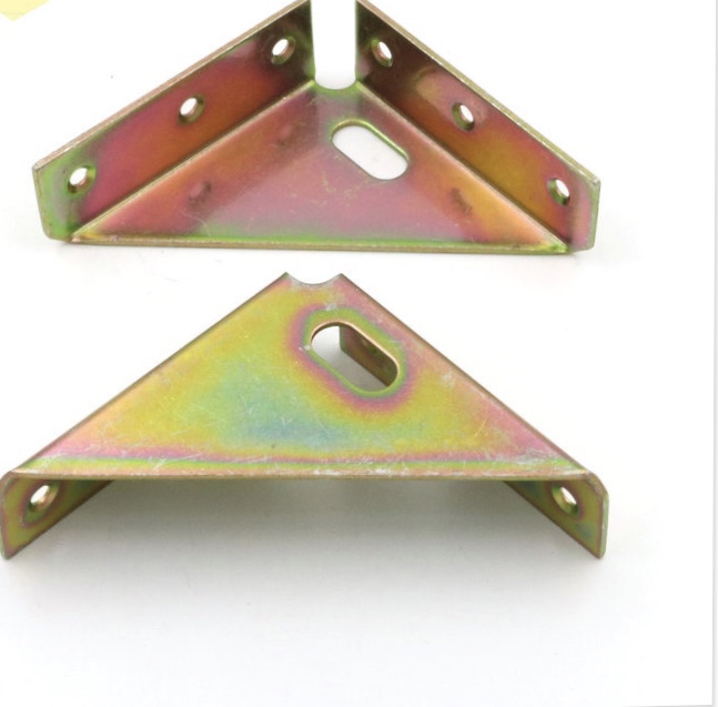 Three-sided fixed iron hanging codes, thickened left and right bed corner braces, hanging corner bed frame accessories, corner code connection parts, furniture hardware