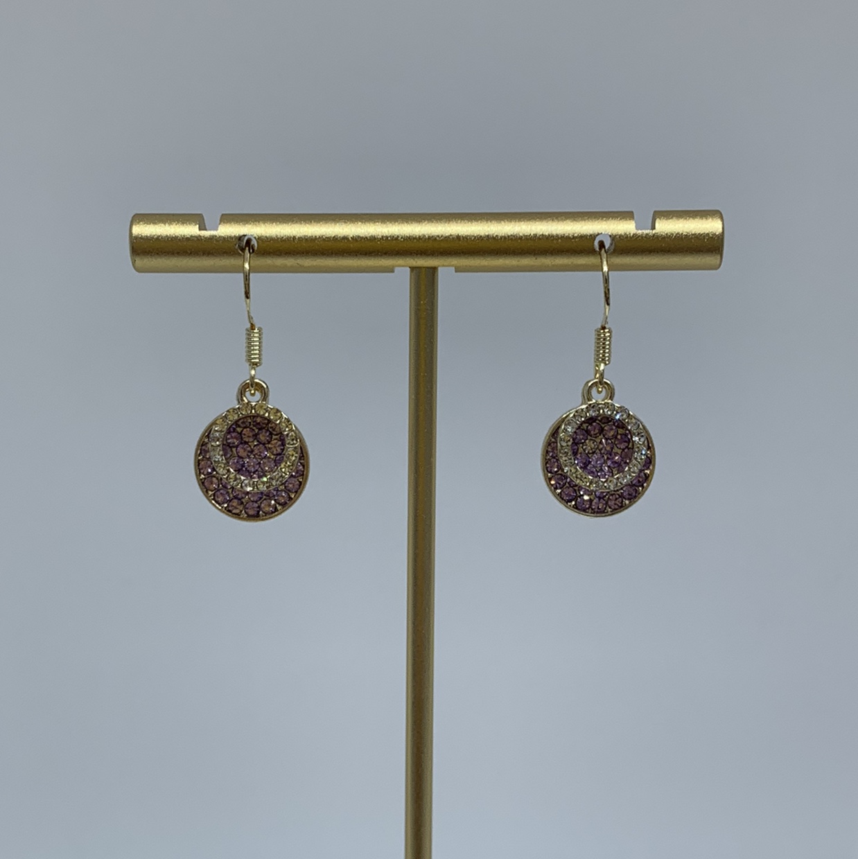 Sweet Korean version exquisite purple earrings earrings thumbnail