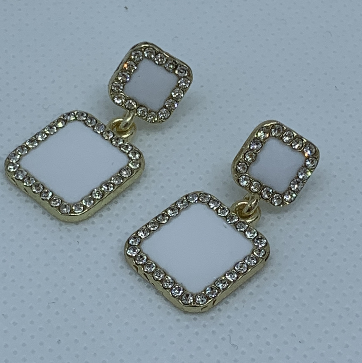 S925 silver needle Korean version full zirconium earrings earrings