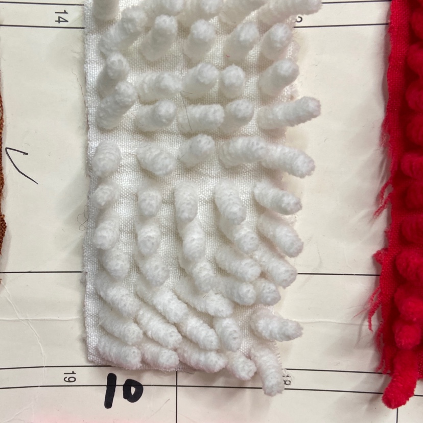 White Thick Mop Fabric Doll Throw Pillow Fabric Clothing Ornaments Arts And Crafts Headdress Fabric