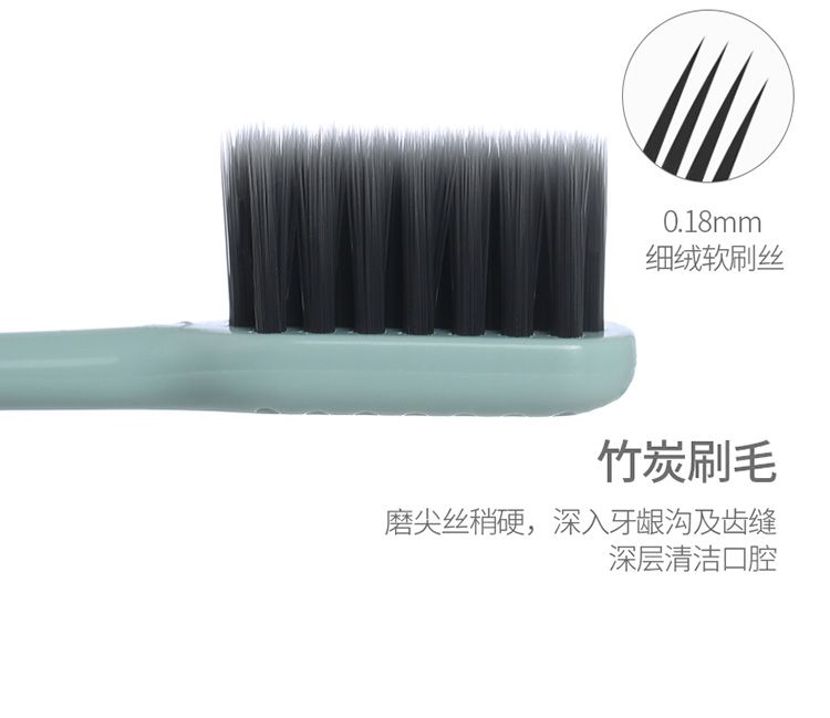 Soft-bristled adult toothbrush, individual packaging, large-head spiral, men's and women's household, family size detail image 5