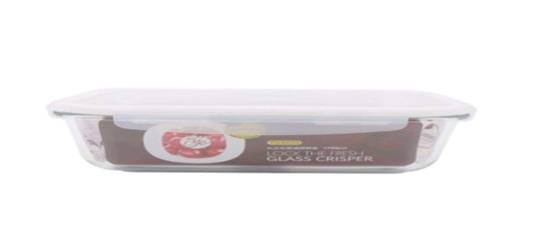 Yiwu Selection General Industry 1700ML rectangular glass crisper Py-1904 #/TZ full figure