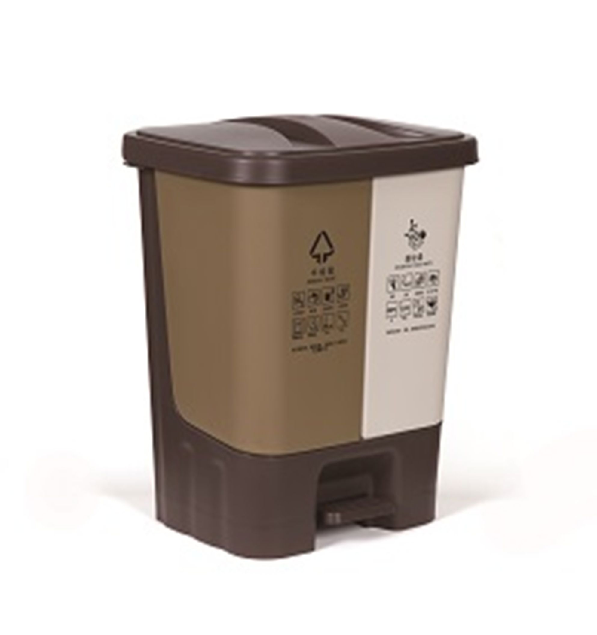 Yiwu Selection RSK-608 foot sorting trash can 3608#/TZ full figure