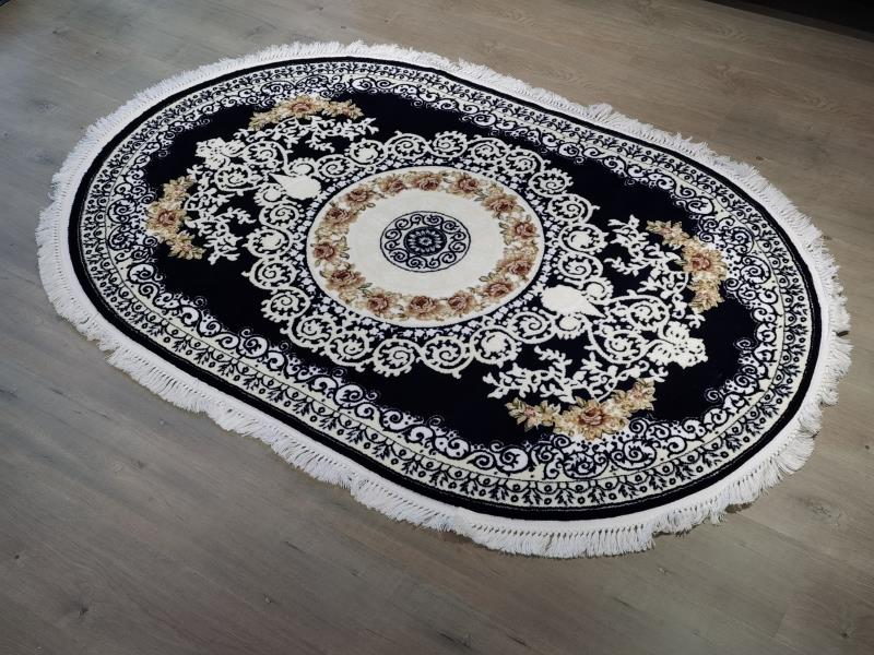 Tiger fish carpet living room, luxurious retro American country, Persian coffee table, bedside bedroom, oval detail image 1