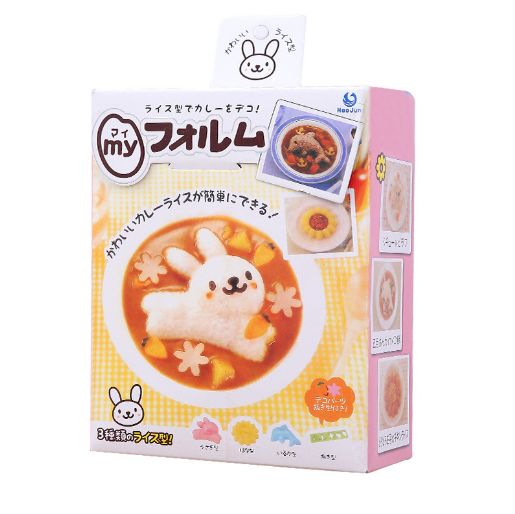 Rabbit Dolphin Rice Mold 4-piece Set, bento, Rice ball, Sushi Mold, Kitchen DIY set Item Picture