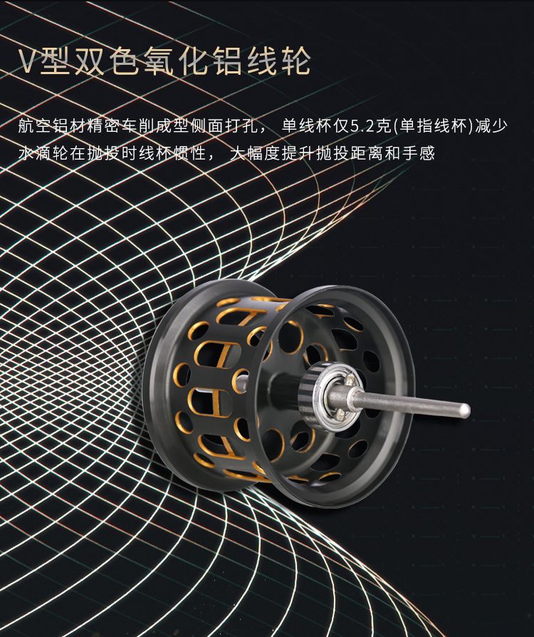 Haibo Phantom Road, Ya Lun, Ma Kou Micro Objects, Water Drop Wheel, Mandarin Fish Line Wheel, Fishing Wheel, Metal Fish Wheel, Long-range Throwing Wheel detail image 3