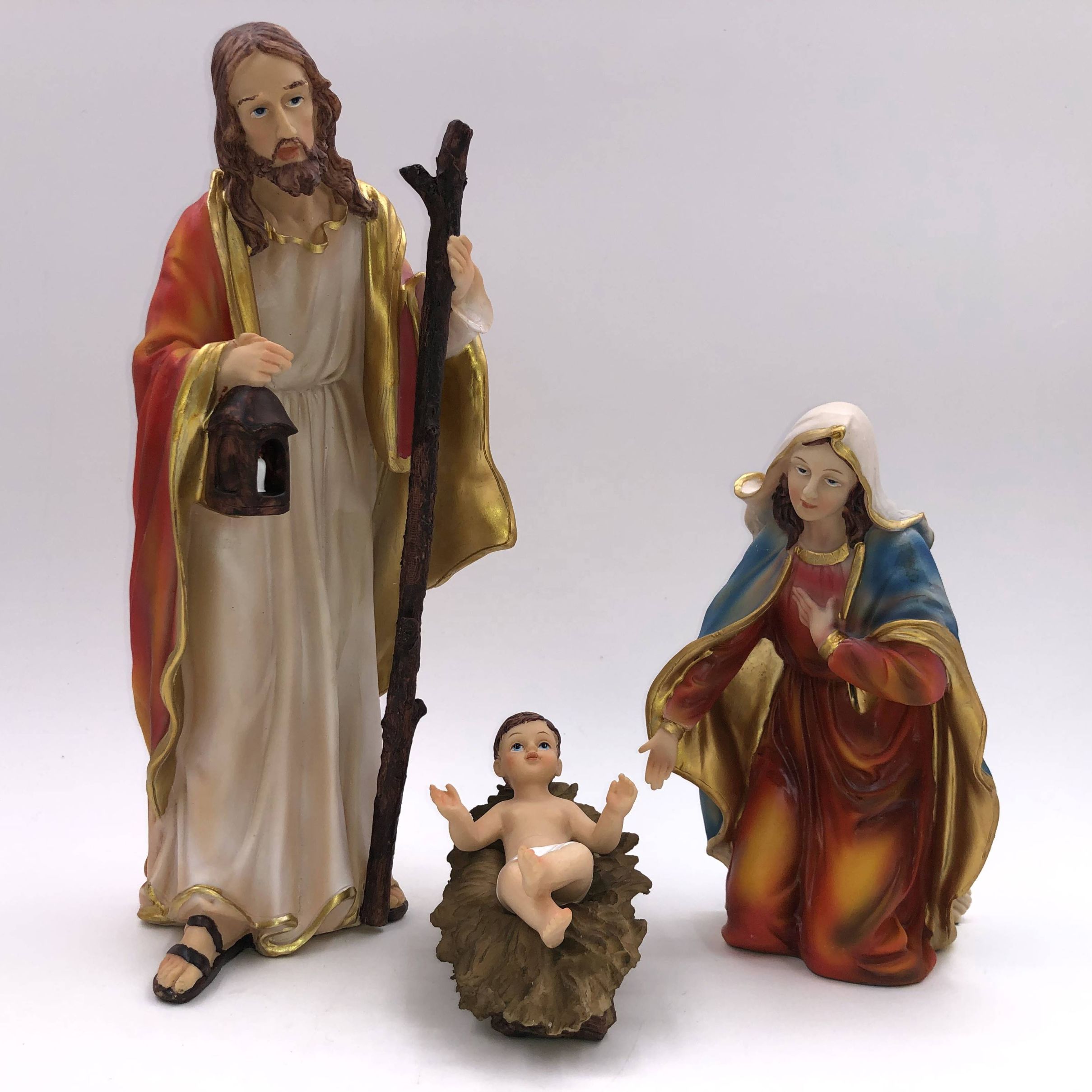 High-quality resin birth manger set for Christmas interior decoration and Christmas gifts detail image 4