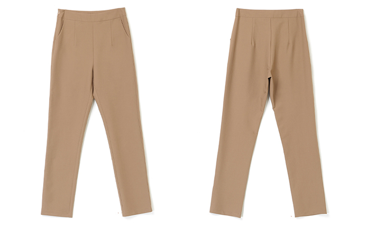 2020新款时尚套装女气质通勤修身显瘦韩版蕾丝拼接上衣裤子两件套详情图21