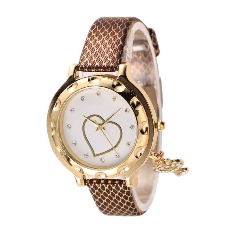 速卖通爆款女表 玫瑰金时尚潮流钥匙挂件手表 大量批发石英表产品图