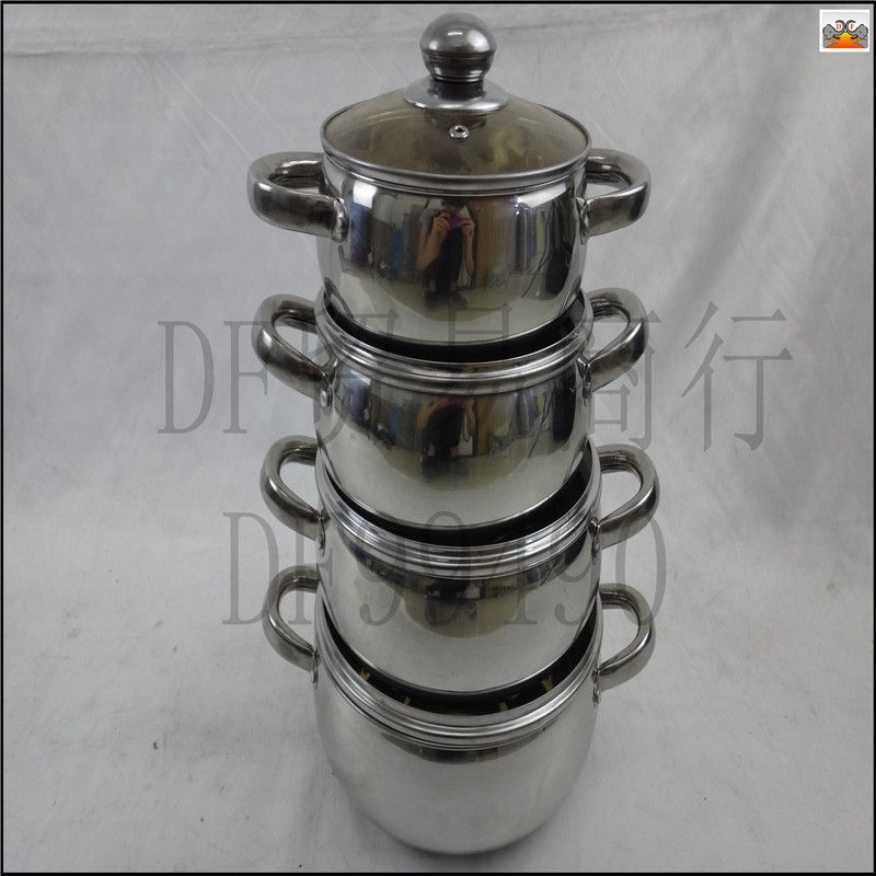 DF99490 European tea set pot soup pot Stainless steel pot Kitchen Hotel supplies DF TRADING HOUSE