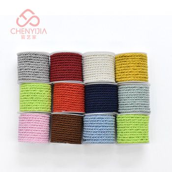 Caja de regalo de lujo bolsa de transporte tres hilos twist rope DIY accessorios decorative twist rope detail image 2